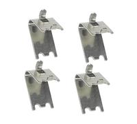 Uonlytech 4pièces Lot De Clips Support Étagère Acier Inoxydable Pour Congélateur Pinces Carrées Renforcées Pour Fixation De Taquets De Réfrigérateur Accessoires De Remplacement Robustes