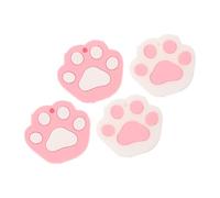 Uonlytech 4pièces Lot De Couvre-clés Forme De Griffe De Chat Protège-clés Silicone Pour Clés De Maison Décor De Porte-clés Mignon