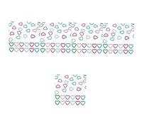 Uonlytech 5 Ensembles Perles De Pendentif En Forme De Cœur Perlé Cadre De Perles De Coeur Charmes De Collier Breloques Coeur Pour La Fabrication De Bijoux 30 Pièces * 5