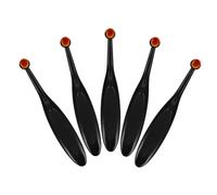 Uonlytech 5 Pièces Artisanat Créatif Brosses De Mélange Outil De Mélange d'encre Pinceaux Mélangeurs pour L'artisanat Outil De Mélange De Peintures à L'encre Pinceau à Encre Black Pbt