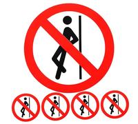 Uonlytech 5 Pièces Autocollants Avertissement Panneaux Interdiction De S'appuyer Autocollants De Sécurité Adhésifs Pour Usines Entreprises Chantiers