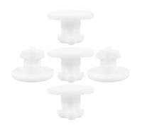 Uonlytech 5 pièces Bouchon d'étanchéité pour couvercle de boîte à bento en silicone blanc, trou 0,5-0,6 cm, fermeture anti-fuite, facile à installer, pour boîte à déjeuner