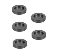 Uonlytech 5 Pièces Creuset en graphite fonderie moule de coulée de sable moule à couler petit Fournir moules à pièces pour le moulage du métal moules en métal Black
