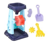 Uonlytech 5 Pièces Jouets De Plage pour Garçon Fille Ensemble De Jouets pour Bac à Sable Outils Créatifs pour Sable Sablier Accessoires De Couleur Aléatoire