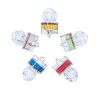 Uonlytech 5 Pièces Lampe de Pêche sous-Marine LED Diamant pour Nuit, Appâts | Étanche, Anti-pression, Usage en Étang, Plastique, Attire Appâts et Poissons la Nuit