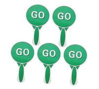 Uonlytech 5 pièces Lot de Panneaux Signalisation Double Face Rouge Vert pour Garçon Fille Enseigner Sécurité Routière Classe avec Jeux Éducatifs et Apprentissage Actif