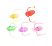 Uonlytech 5 pièces Marionnettes à Doigts Dinosaure Colorées Jouets Souples pour Garçon Fille Jeux Interactifs Fêtes Cadeaux Éducatifs et Animations Familiales