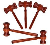Uonlytech 5 Pièces Marteau de Juge en Bois maçonnique Accessoires Jouer Marteau avocats Outil Marteau de Juge Marteau du Juge Marteau pour Juge marteaux du Juge Marteau d'avocat