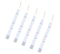Uonlytech 5 Pièces Ruban Réfléchissant Effrayant Double Face en Pet pour Éloigner Corbeaux et Choucas, Facile à Installer, pour Jardin et Aéroport, Style Assorti Style Plusieurs Styles