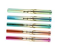 Uonlytech 5 pièces Stylo Plume Rechargeable pour Étudiants Lot de Stylo Apprentissage pour Calligraphie et Écriture Pratique avec Cartouches Encre Compatibles