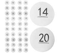 Uonlytech 50 pièces Balles de Loterie Colorées Réutilisables Plastique PP Numérotées Accessoires pour Jeux de Fête et Tirages Au Sort