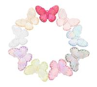 Uonlytech 50 pièces Baroque Butterfly Charms DIY Set Miniature Resin Ornaments For Hair Clips And Crafts Colors Mix Versatile Decoration For Jewelry And DIY Projects