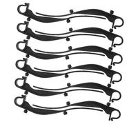 Uonlytech 50 Pièces Clips de Fixation pour Gouttière Résistants Au Vent Crochets Plastique Noirs pour Filet de Protection Compatibles avec Systèmes de Drainage Résidentiels et Toitures