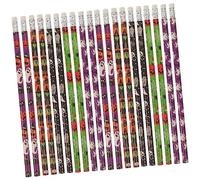 Uonlytech 50 pièces Crayons Halloween Lot de Crayons Colorés à Motifs pour Garçon Fille Fournitures Scolaires Stationnaires Dessin et