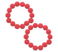 Uonlytech 50 Pièces Perle Flottante de Pêche Ronde Rouge en Écume | Maintient L’appât Suspendu, Structure Monobloc Résistante aux Accrochages, pour Carpe et Silure