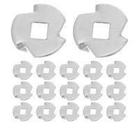 Uonlytech 50 Pièces pour Moulin à Poivre en Acier Inoxydable Plaque de Fixation et Fourche à Trois Dents 0,79 pour Usage Domestique et Professionnel, Installation Facile et Stabilité Solide