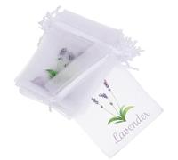 Uonlytech 50 Sachets Vides en Mousseline Blanc Cordon de Serrage, 50 Pièces, pour Lavande, Épices et Bijoux, Tissu Léger et Polyvalent, pour Voiture et Placard