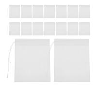 Uonlytech 500 sachets de thé réutilisables : 10 x 7,6 cm, sachets d'épices vides pour la préparation de soupes, filtrants à mailles fines avec cordon de serrage pour en vrac, bouillons de bain