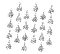 Uonlytech 50pièces Breloques Pendentifs Alliage Forme Sapin de Noël pour Création Bijoux Argent