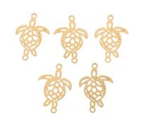 Uonlytech 5pièces Pendentif Tortue De Mer Acier Inoxydable Breloque Pour Colliers Et Bracelets Set De Breloques Pour Fabrication De Bijoux Artisanale