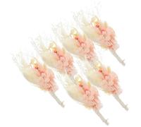 Uonlytech 6 Mini Bouquets de Fleurs Séchées Bohèmes Tiges Décoration Rustique Naturelle pour Mariage Maison et Bricolage Ornements Floraux Intemporels et Élégants Bouquet Séché Petit