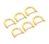 Uonlytech 6 Pièces Anneau Démontable en Alliage de Zinc pour Porte-clés, | Finition Polie Lisse, Vis Amovible, Fixation Flexible, pour Bricolage, Réparation de Paquet, Courroies Tissu
