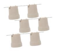 Uonlytech 6 pièces Douille Lampe Céramique Résistante Chaleur Support Suspension Plafond Compatible LED et Halogène Installation Facile pour Maison et Commerce