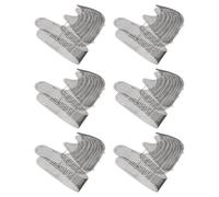 Uonlytech 6 Pièces Feuille de Maille en Plastique Noire pour Paquet au | Maille Prédécoupée à Bords Lisses, Forme Chat, Soutien Structurant pour Fonds et Montage de Paquet