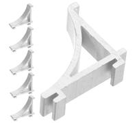 Uonlytech 6 pièces Lot de Clips Support Étagère Réfrigérateur Acier Inoxydable Argenté Pinces Réfrigérateur Compactes Installation Facile Maintien Renforcé pour Congélateur et Étagères de