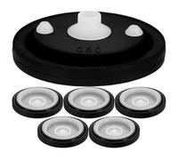 Uonlytech 6 Pièces Membrane de Valve à Impulsion pour Urinoir, Joint | Plastique et Silicone, Installation Simple, Usage Privé ou Public, Format 2,65x2,65x0,80cm