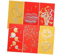 Uonlytech 6 pièces Packets Chinese Year Money Pouch With Dragon Pattern Spring Festival Traditional Lucky Envelopes Lightweight And Easy To Use Mixed Style