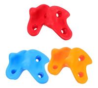 Uonlytech 6 pièces Prises Escalade Garçon Fille Épaisses Supports Mur Escalade Multicolores Résistants PP pour Intérieur et Extérieur Kit Grimpeur Loisirs et Entraînement Garçon Fille