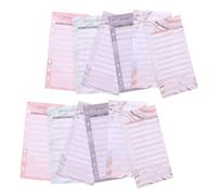 Uonlytech 60 Pièces Feuilles de Classeur Budgétaire en Papier 6 Trous, Enveloppes Résistantes pour Suivi du Budget et Organisation des Dépenses à Domicile