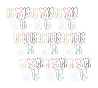 Uonlytech 60 Trombones en Métal Colorés de Dent, Clips Papier Mignons pour Maintenir les Documents et Organiser les Notes à L'école Bureau Couleur Aléatoire