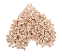 Uonlytech 600 pièces Cubes Naturel Blocs Carrés Non Vernis pour Bricolage Peinture et Jeux Créatifs pour Garçon Fille Éducatif Durable pour Construction et Décoration DIY
