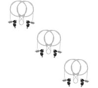 Uonlytech 6ensembles Câble De Verrouillage Sécurisé pour Ordinateur Portable Câble Anti-vol Clé Compatible Plupart des Dispositifs Numériques
