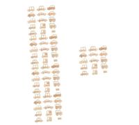 Uonlytech 75pièces Cartes Bois pour Bébés De Cartes Mensuelles Forme De Voiture pour Capturer Les Moments Importants Croissance De Garçon Fille