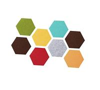 Uonlytech 8 Pièces Autocollants muraux de couleur multifonctionnelle planche matériel feutrine autocollant mural en feutre forme stickers Couleur Aléatoire