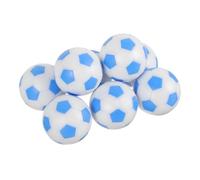 Uonlytech 8 pièces Ballons de Football Mini Foot de Table Accessoires de Remplacement Plastique Bleu Ciel et Blanc Balle de Jeu de Table Compacte
