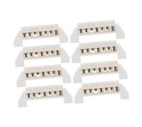 Uonlytech 8 Pièces Borne de Mise à Terre Cuivre Barrette de Connexion Électrique à Vis pour Voiture Bateau Bloc de Distribution