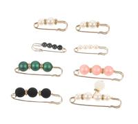 Uonlytech 8 pièces Broche Épingle de Sécurité pour Ceinture Femme Décor Pinces Robe et Pantalon Accessoire Fixation Ajustable Style Élégant pour Jeans Jupes et Tenues Quotidiennes