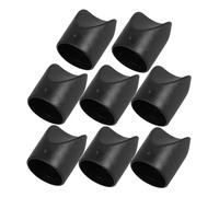 Uonlytech 8 Pièces Chaise Pliante Embouts en Nylon Pièces De Rechange De Chaise Capes De Tube De Chaise en Plastique Chaise Caps en Plastique De Chaise Embout en Plastique Black PP
