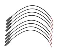 Uonlytech 8 Pièces Mono Female Jack Audio Extension Cable Sound Connector Wire for Headphone Microphone Speaker Repair