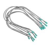 Uonlytech 8 Pièces Pinces à Bigoudis en Acier Inoxydable 304 Argenté, Clips de Remplacement pour Rouleaux Chauffants, Fixation Rapide pour Coiffure Permanente à Domicile