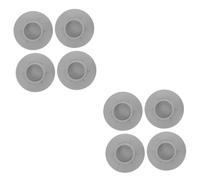 Uonlytech 8 Pièces Tapis De Sol Machine a Laver Sèche-linge Bouchon De Tasse Poignée Roues D'appareils Électroménagers Trousse Socles Laveuse Et Sécheuse Antivibratoire Grey Caoutchouc