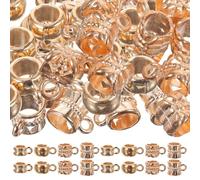 Uonlytech 80 pièces Breloques Métal Petites Pendentifs pour Bracelet DIY Accessoires Bijoux Créatifs pour Fabrication Colliers et Bracelets