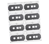 Uonlytech 8pièces Cassettes Audio Vierges avec Boîtier Transparent Enregistrements Personnalisés pour Fêtes Rétro Et Messages Spéciaux
