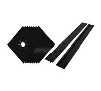 Uonlytech 8pièces Protège Plaque De Avec Couvre- Anti-éclaboussures Et Résistante Aux Températures Pour Gazinière