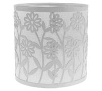 Uonlytech Abat-jour de rechange pour lampe cylindrique - Abat-jour métallique ajouré en forme de fleur, protection pour ampoule, idéal pour chambre, salle à manger, salon et cuisine.