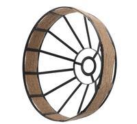 Uonlytech Abat-jour en Fer et Corde de Jute Tressée, Cage Lumineuse Rustique Vintage, Diamètre 30 Cm Hauteur 14,5 Cm, Protection Lumière Suspendre Industrielle Style Loft, Éclairage Salle